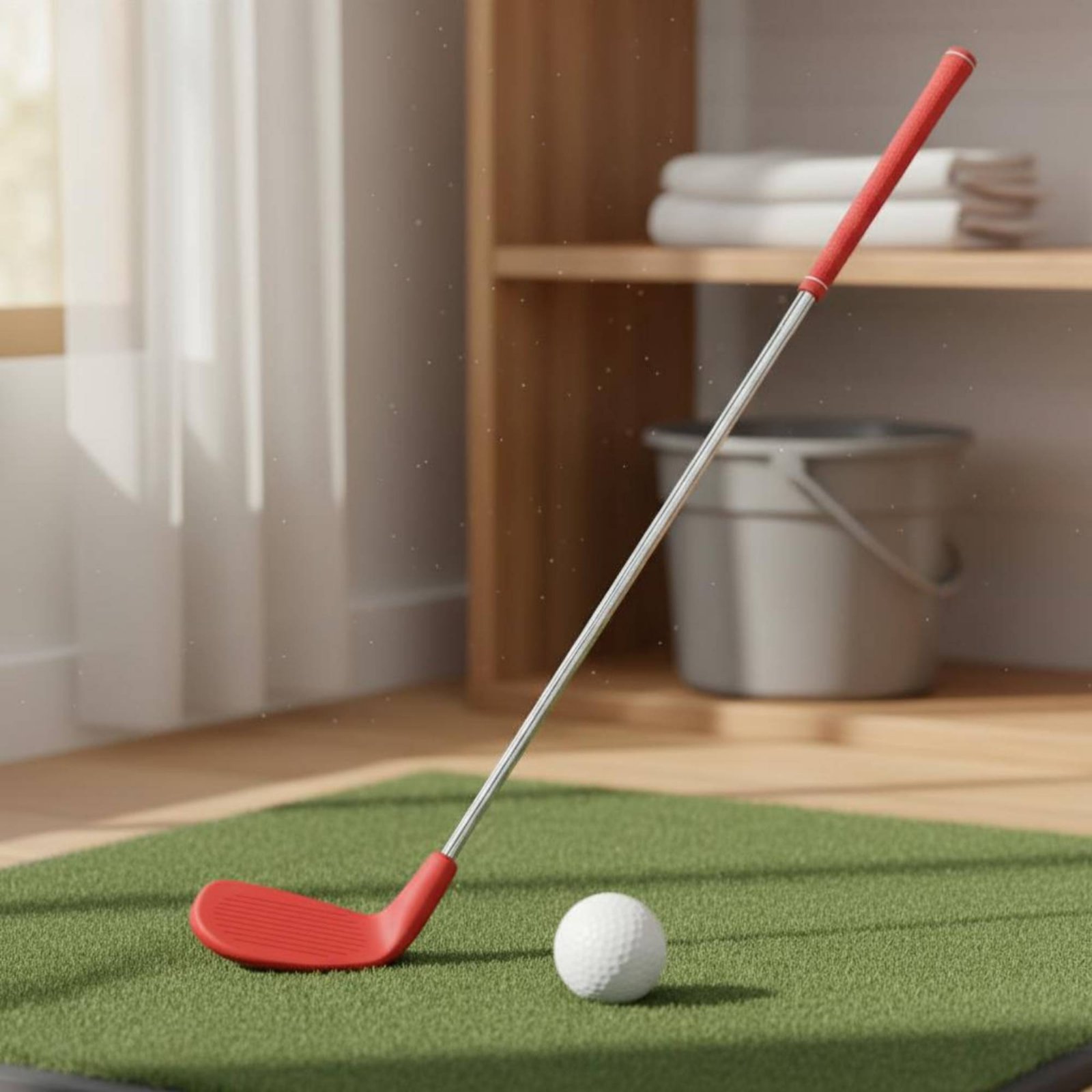 Golf Equipment For Beginners - ゴルフトレーニングクラブ プラスチックヘッド練習用ゴルフクラブ スポーツ用品 軽量で持ち運び可能 初心者向け