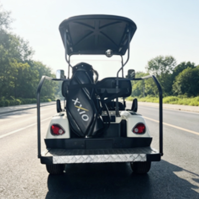 Golf Bag Stand Cart - 2026年新発売 2人乗り 72Vリチウム電池式電動ゴルフカート ハンティングバギー ゴルフバッグラックとバスケットキャディー付き 立ち乗りエリアあり