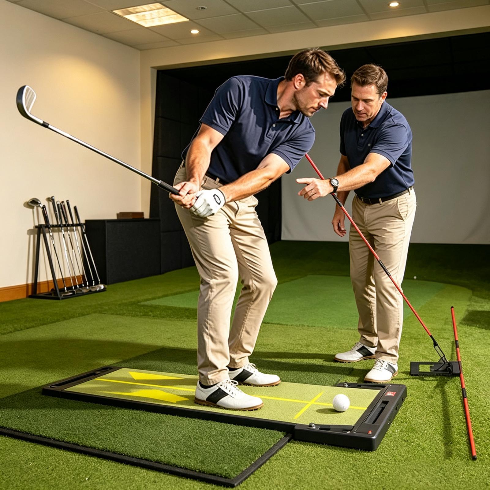 Golf Equipment For Beginners - ゴルフプレーントレーナー 調節可能な角度調整練習スティック ゴルフトレーニング補助器具 男性 女性 大人