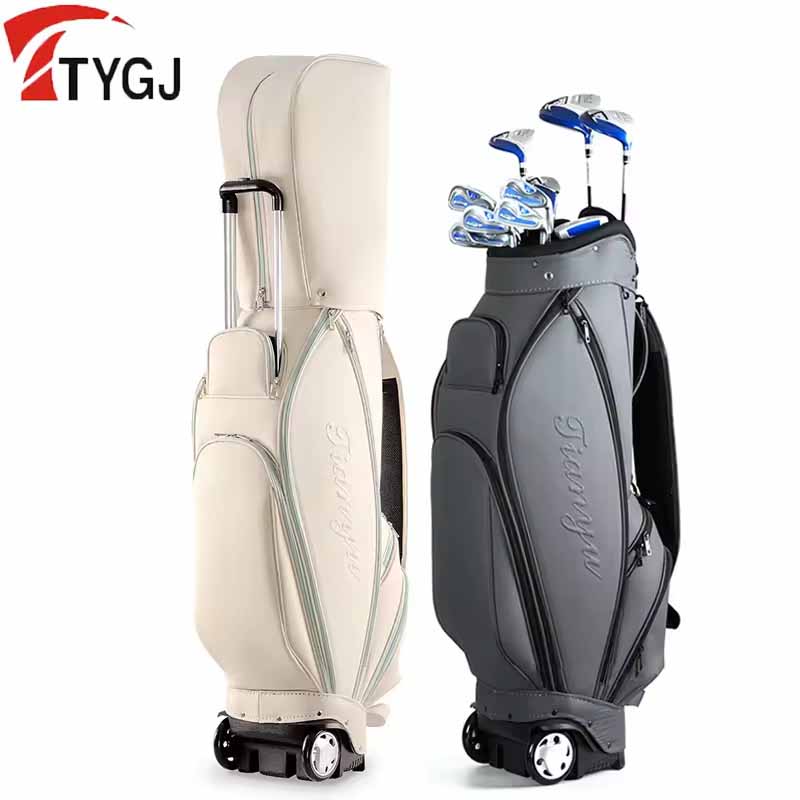 Golf Bag Stand Cart - TTYGJ新型ゴルフバッグ 軽量防水スタンドバッグ 6グリッド ホイール付き 男女兼用 大容量