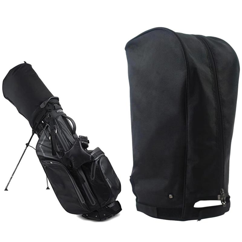 Golf Bag Stand Cart - ポータブル防水ゴルフバッグレインカバー防塵レインフードプロテクタースタンド＆キャリーカートゴルフバッグ用