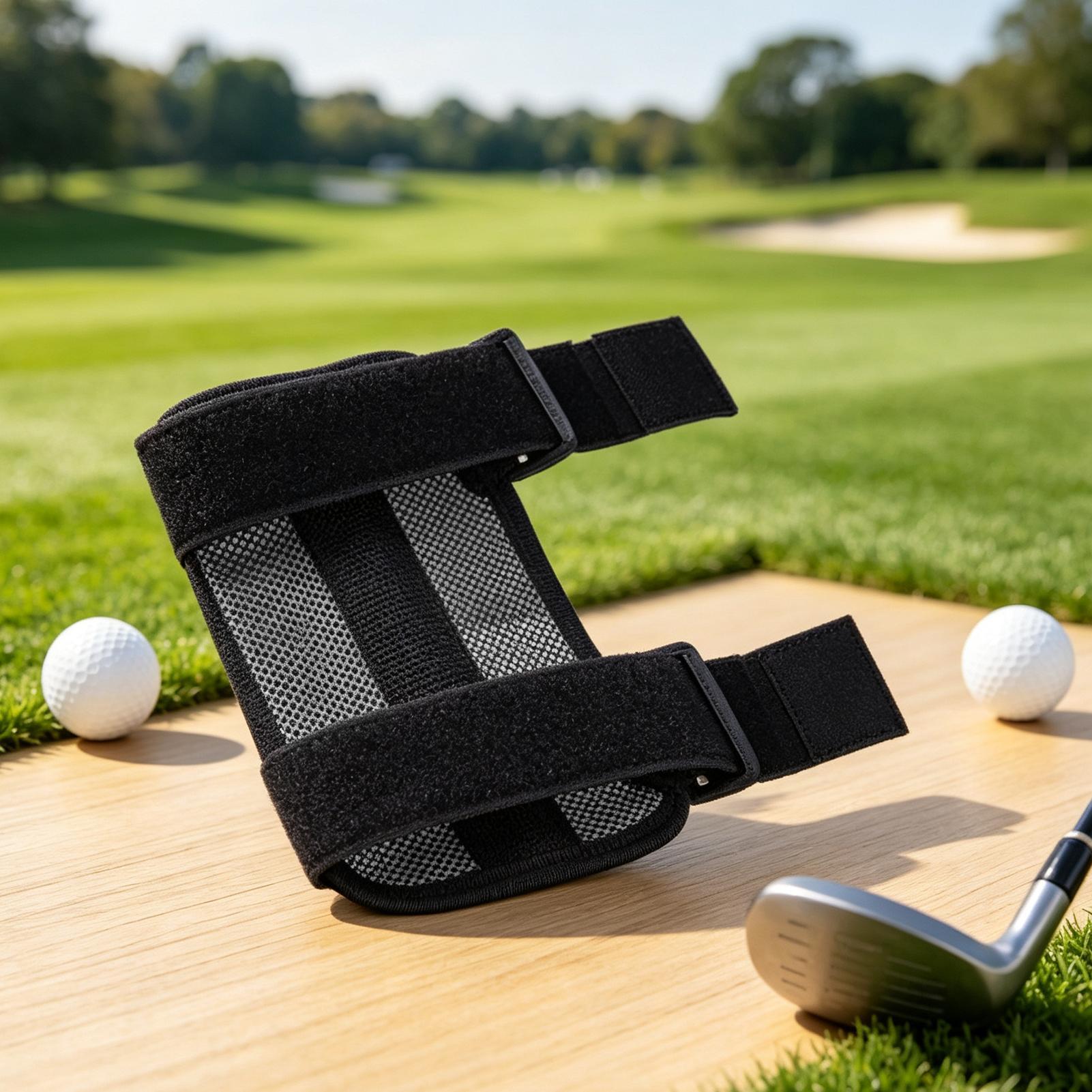 Golf Equipment For Beginners - ゴルフ肘トレーナー通気性ゴルファートレーニング器具ゴルフスイング修正バンド初心者アマチュアプレーヤー夫のための