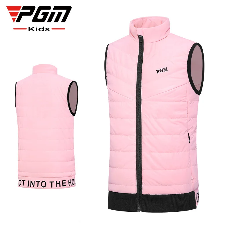 Golf Equipment Kids - PGM 子供ゴルフベスト女の子ノースリーブコート快適なファッション防風暖かい子供スポーツ服卸売