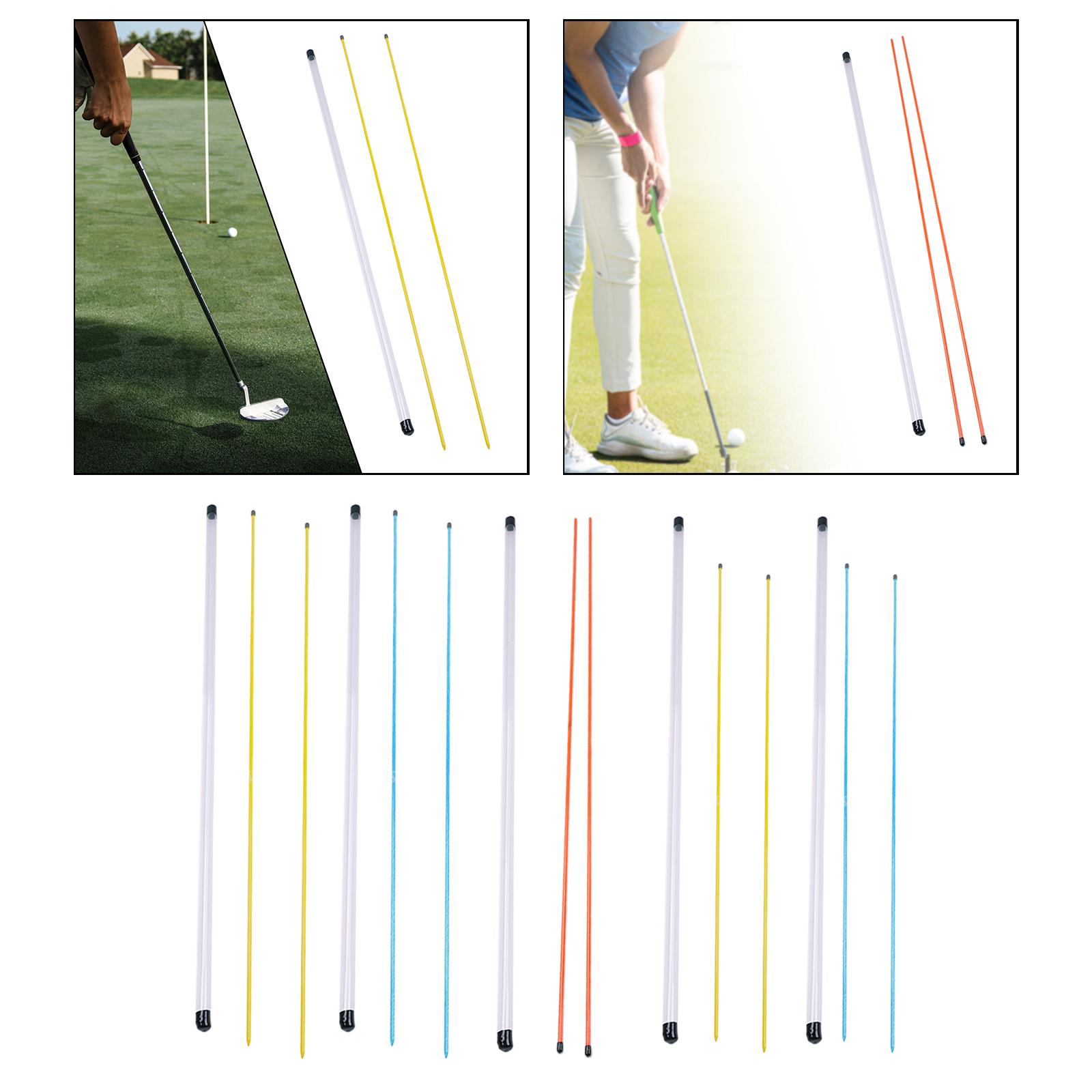 Alignment Stick Set - ゴルフ配置スティック姿勢補正器、収納付きスイングトレーナー、ゴルフ配置スティック、スイングトレーニングロッド機器、2個
