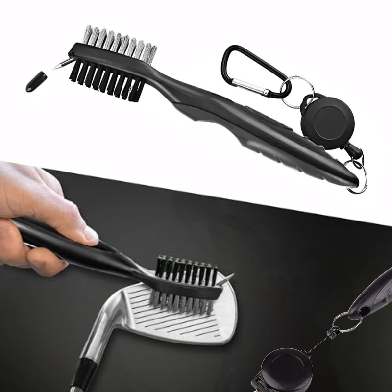 Golf Equipment To Improve Your Game - 1-4個入り ゴルフ溝クリーニングブラシ ゴルフクラブブラシ 2面ゴルフパター ウェッジ ボール溝クリーナーキット