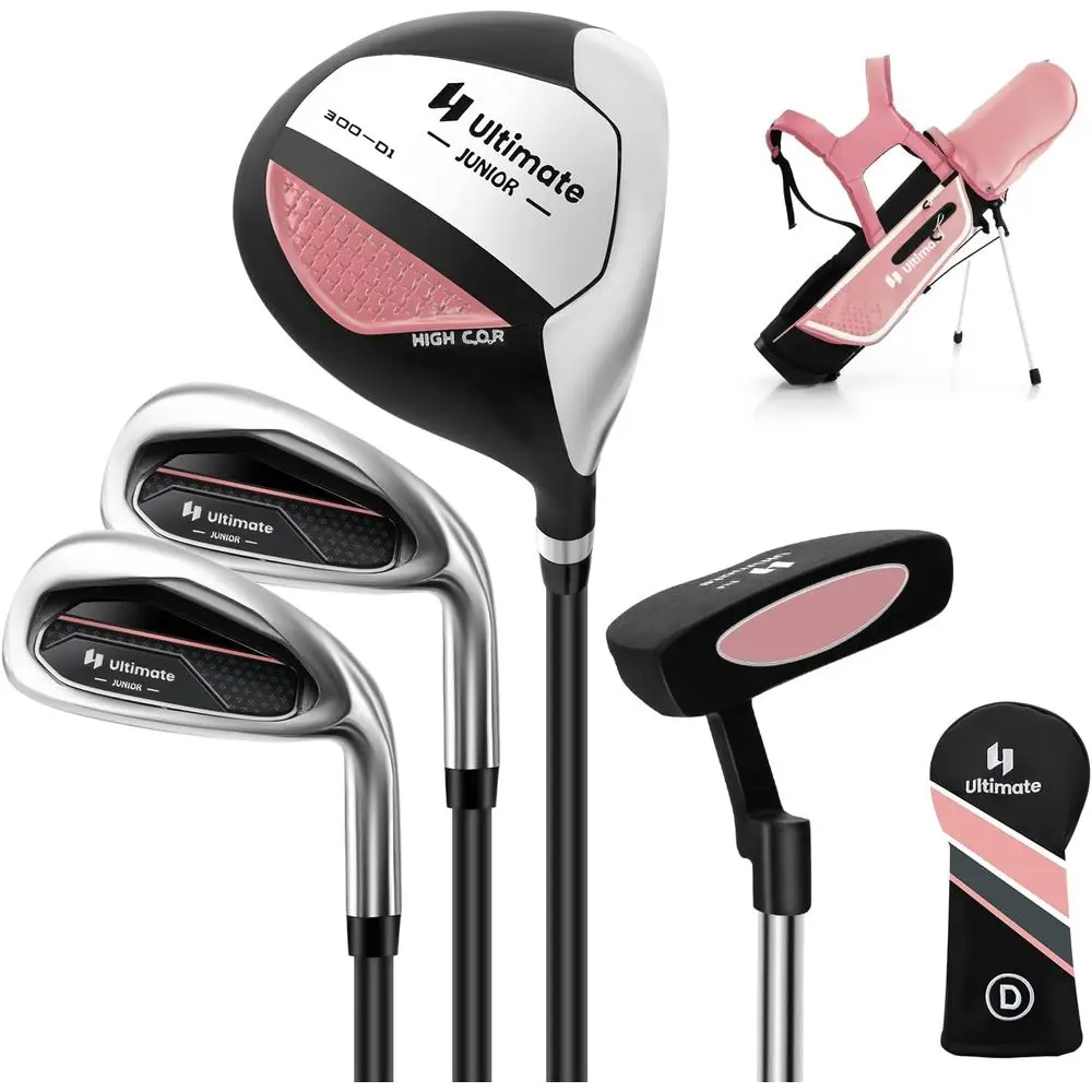 ユースゴルフクラブセット（スタンドバッグ、レインカバー、練習 - Golf Equipment Kids のレビューと価格