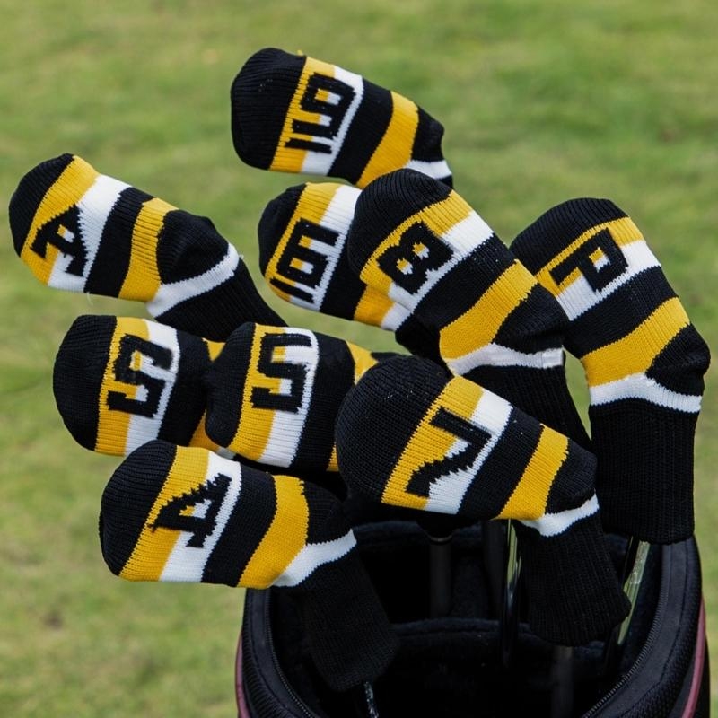 9 個ゴルフアイアンヘッドカバーゴルフパターゴルフアイアンヘ - Golf Club Iron Set のレビューと価格