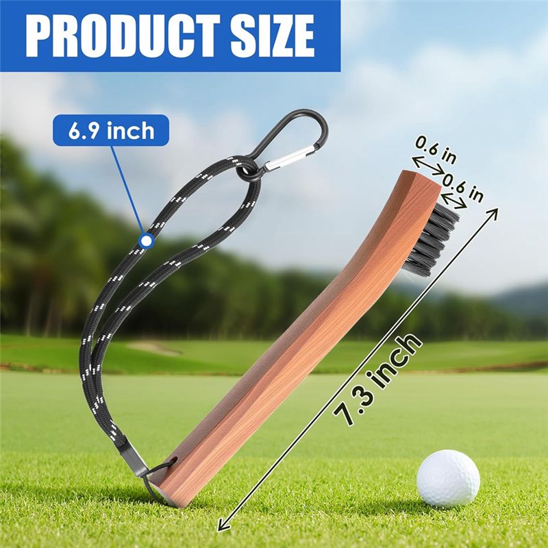 ゴルフブラシ クラブ溝クリーナー 4個パック ロープと金属製 - Golf Equipment To Improve Your Game のレビューと価格
