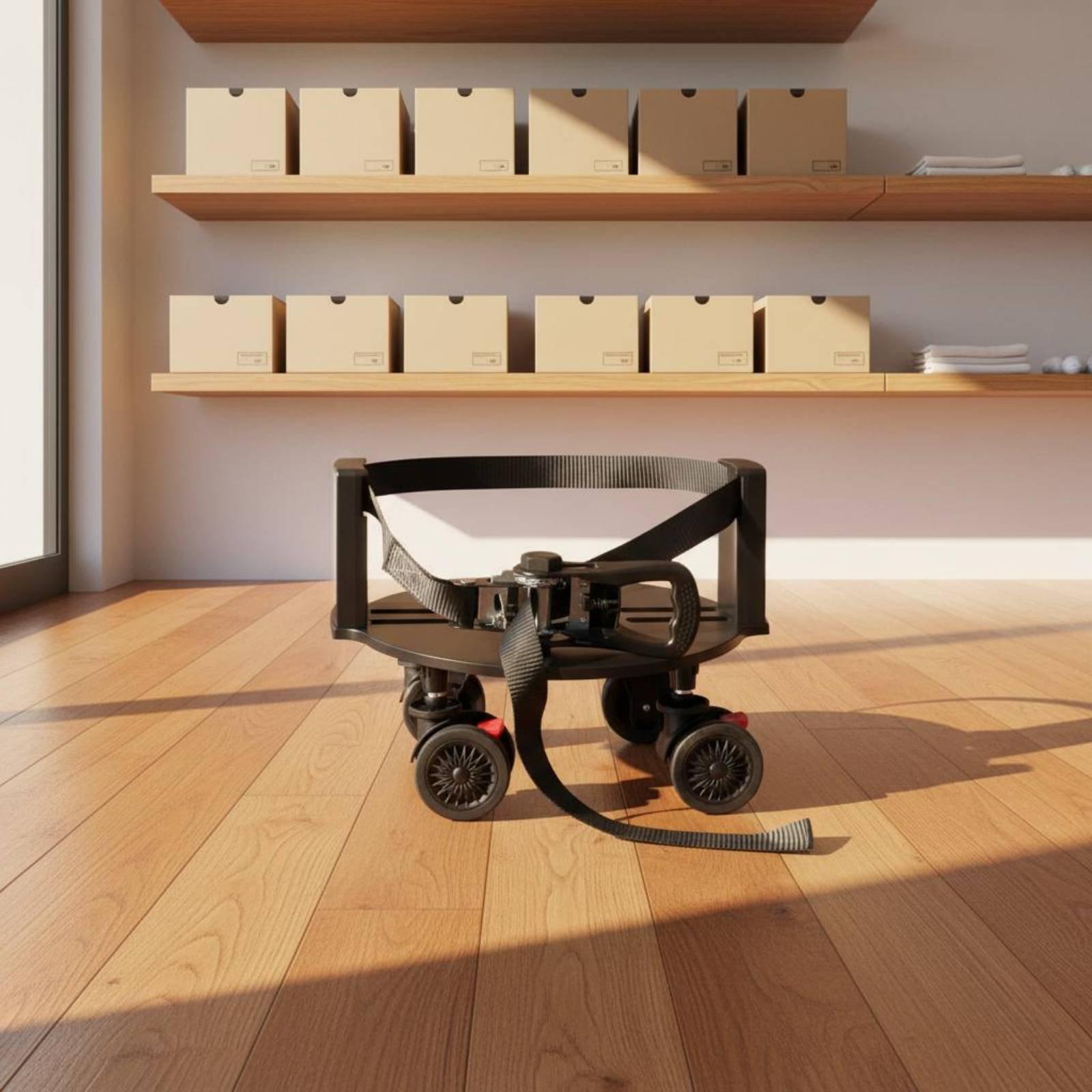ゴルフ用具スタンド ユニバーサル360度回転ホイールベース  - Golf Bag Stand Cart のレビューと価格