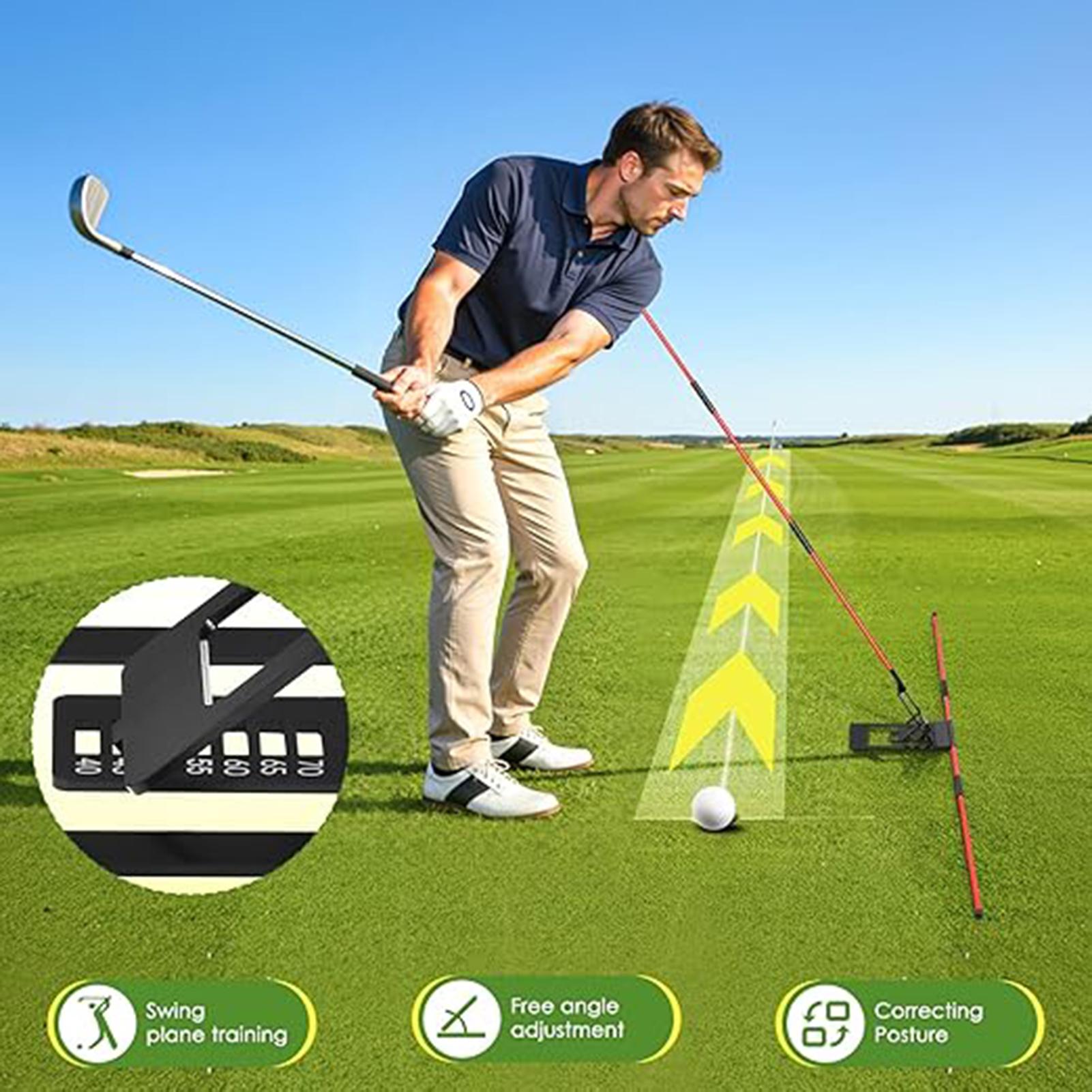 ゴルフプレーントレーナー 調節可能な角度調整練習スティック  - Golf Equipment For Beginners のレビューと価格