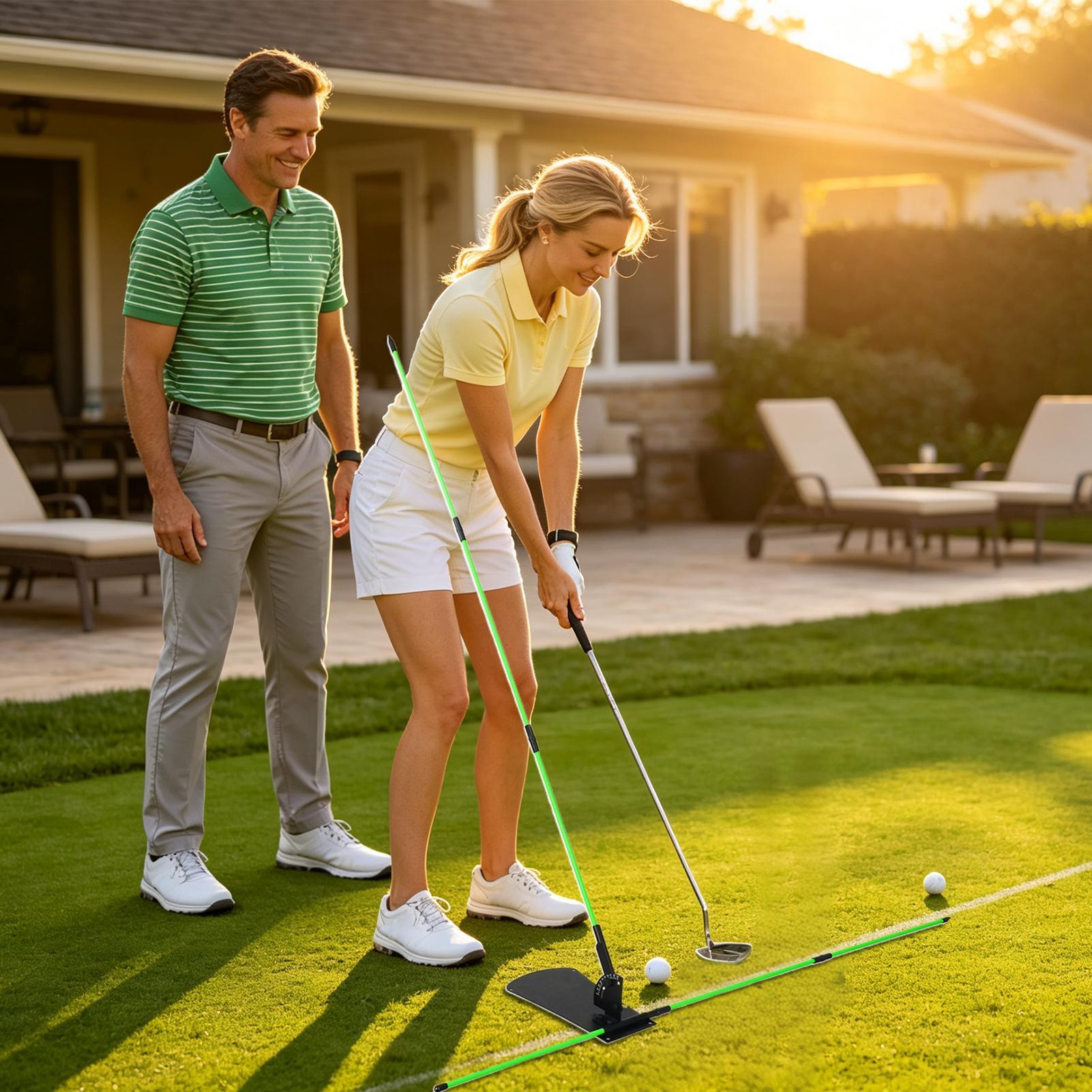 ゴルフスイングプレーントレーナーアライメントポータブルトレー - Golf Equipment For Beginners のレビューと価格