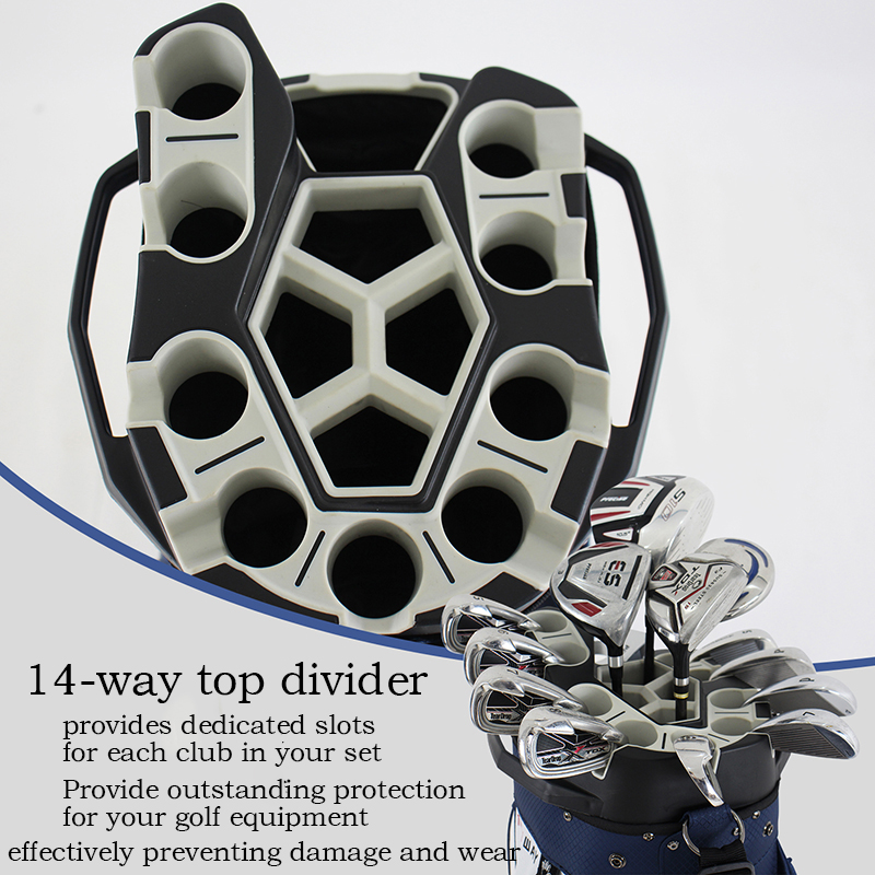 多機能ゴルフカートバッグ、14分割フルレングス仕切りトップ、 - Golf Bag Stand Cart のレビューと価格