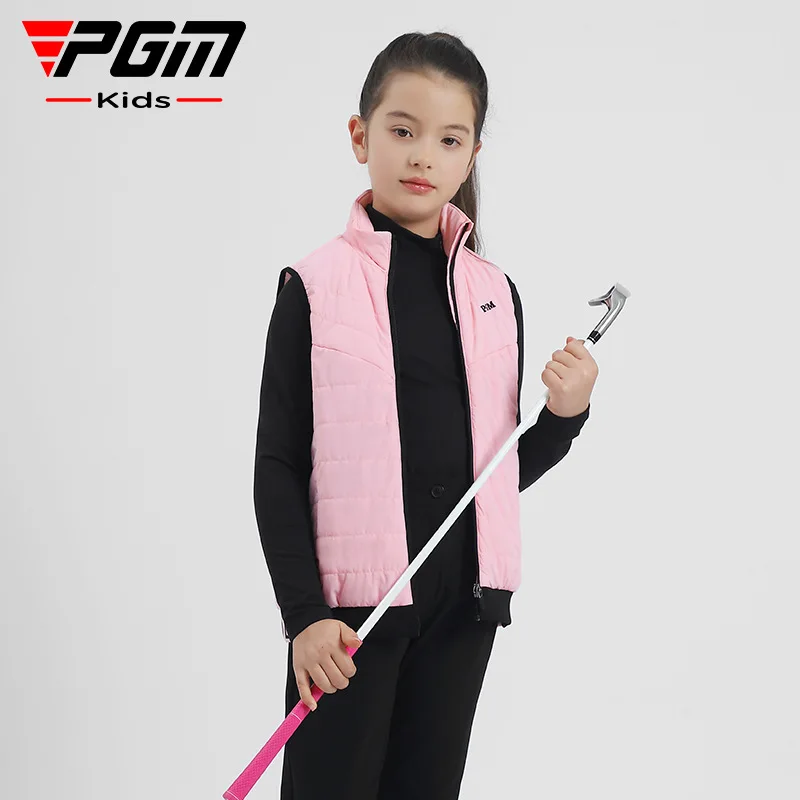 PGM 子供ゴルフベスト女の子ノースリーブコート快適なファッ - Golf Equipment Kids のレビューと価格
