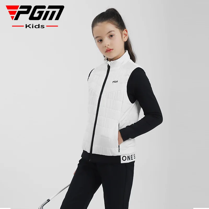 PGM 子供ゴルフベスト女の子ノースリーブコート快適なファッ - Golf Equipment Kids のレビューと価格