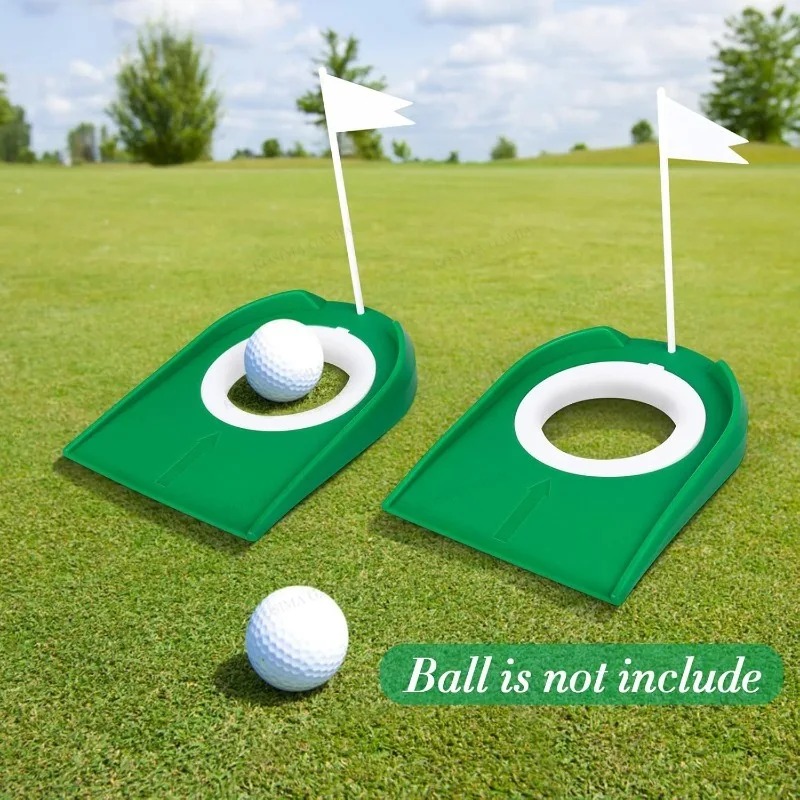 ゴルフパッティングカップ フラッグ付き 練習トレーニング器具 - Golf Equipment Kids のレビューと価格