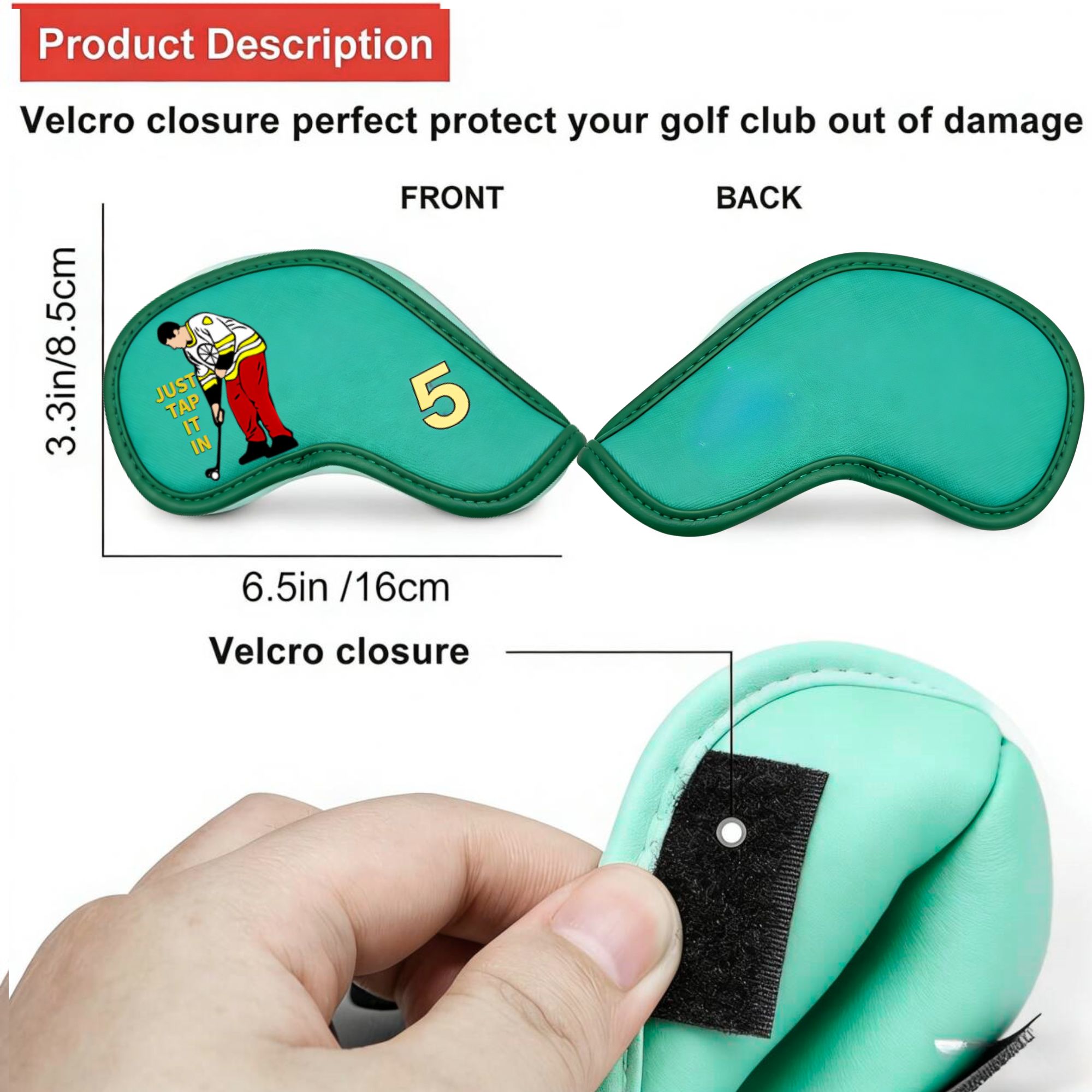 面白いカートンデザインのゴルフアイアンカバー9個、ゴルフクラ - Golf Equipment Nearby のレビューと価格