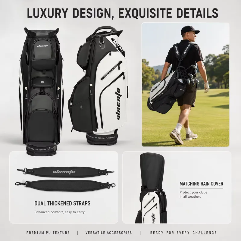 Wosofe 14ウェイゴルフカートバッグ 防水ナイロンPU - Golf Bag Stand Cart のレビューと価格